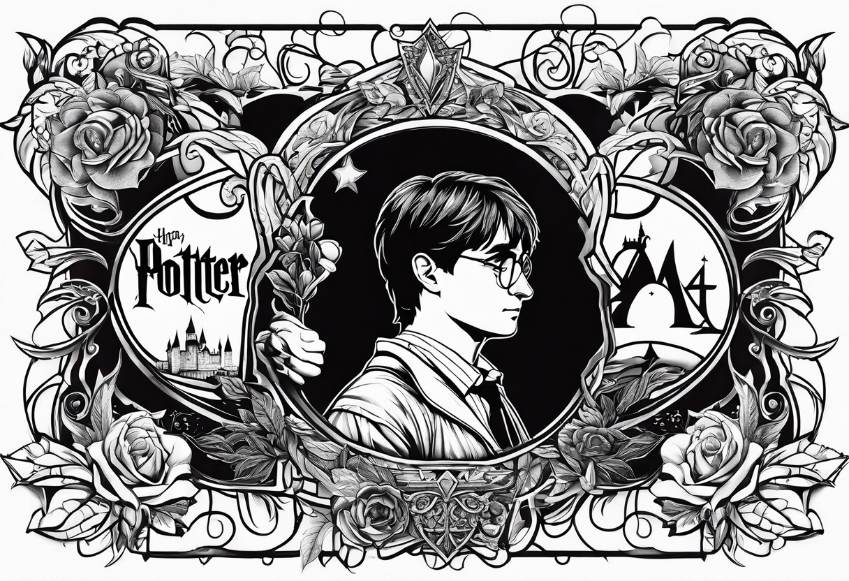 harry potter movies make it one item form all the moives tattoo idea