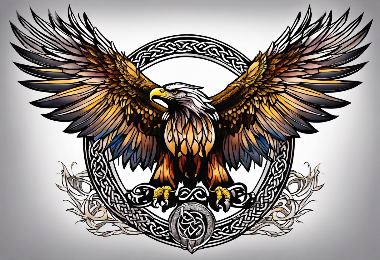 Eagle wings in tattoo style SVG (2104898)