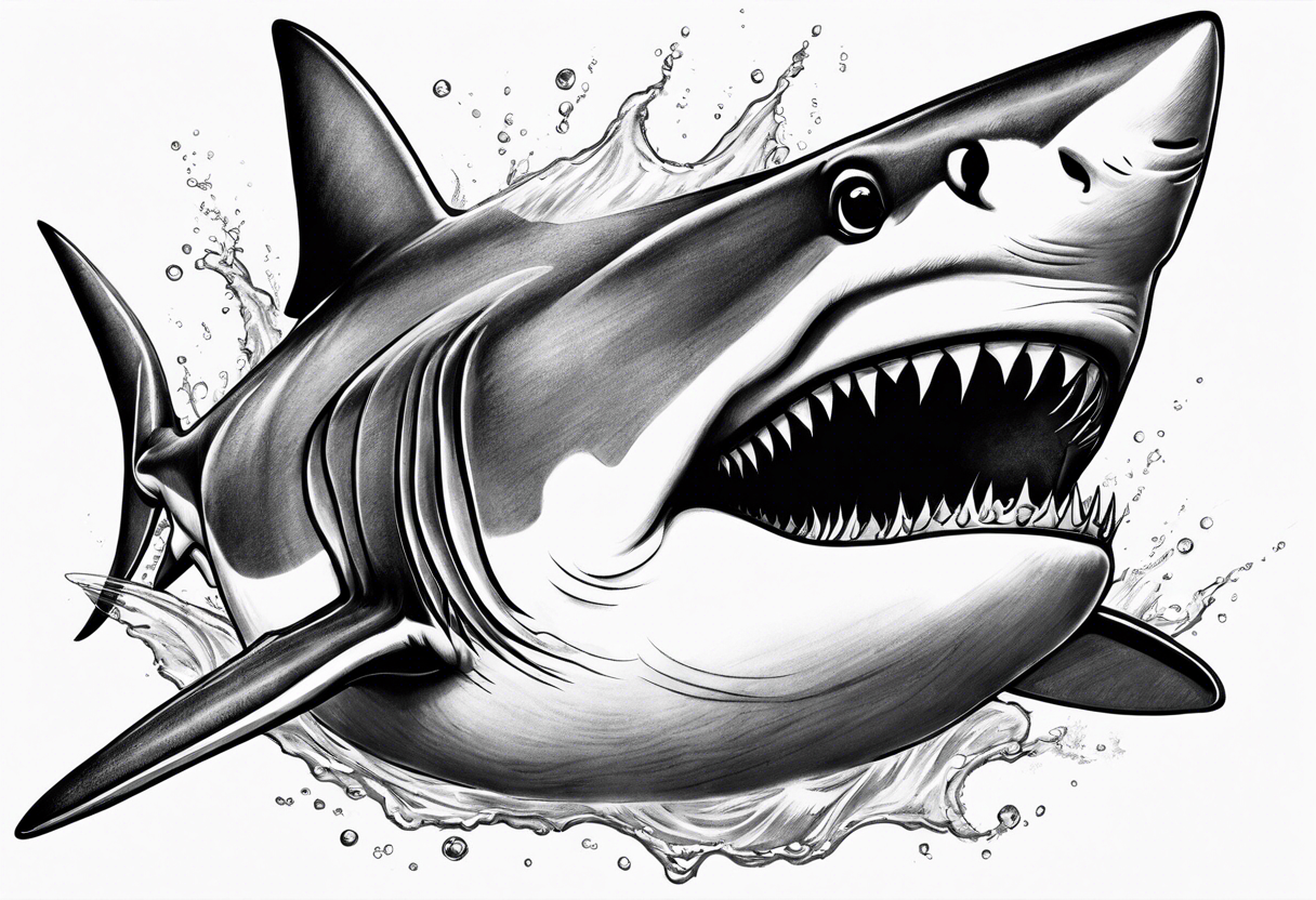 Shark reaper tattoo idea