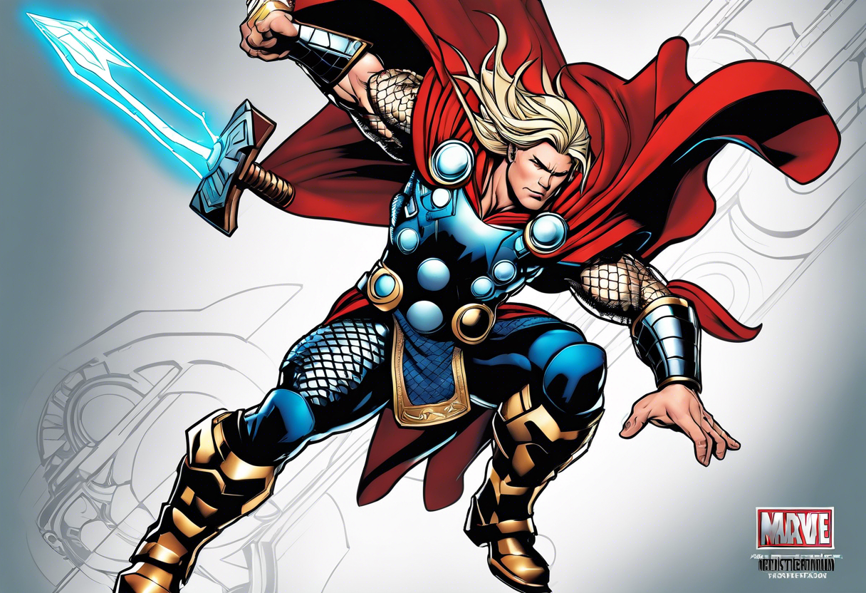 The Mighty Thor from current Marvel comics tattoo idea