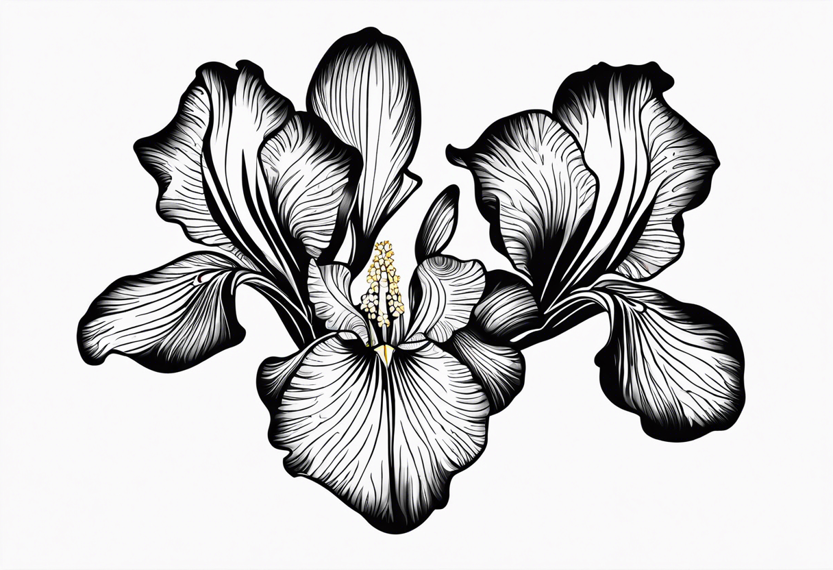 Iris Flower tattoo idea