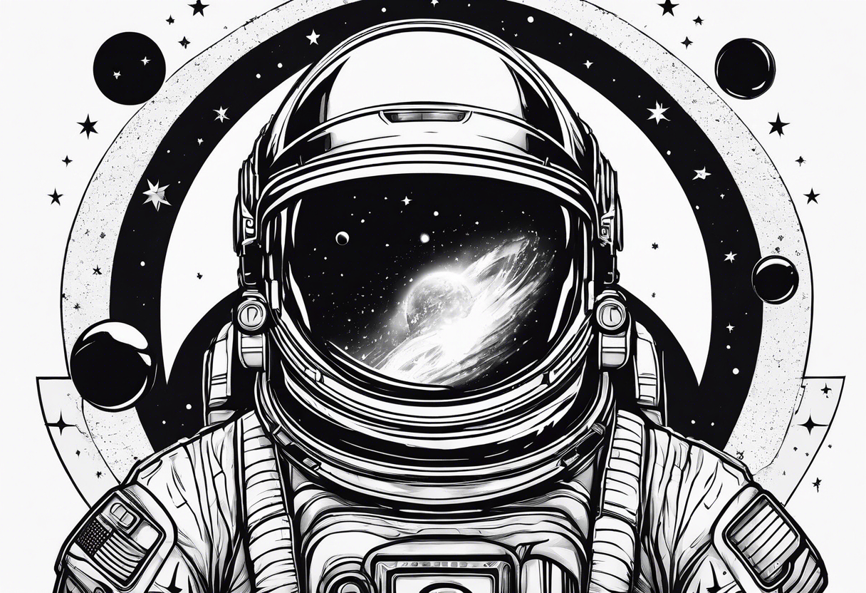 Space Astronau Cosmos all tattoo idea