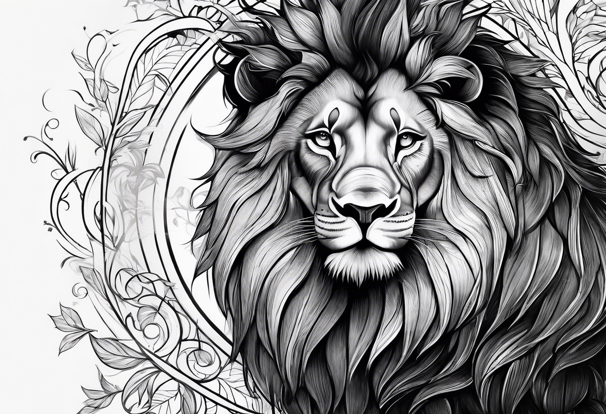 Lion leo tattoo idea