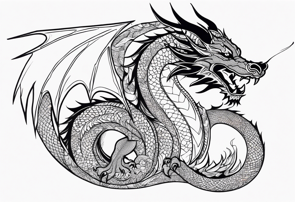 dragon tattoo idea