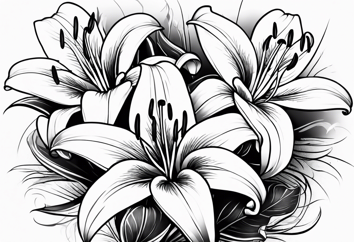 Lillies tattoo idea