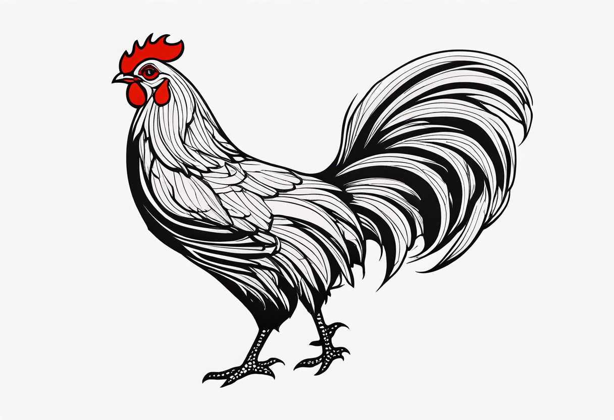 chicken tattoo idea