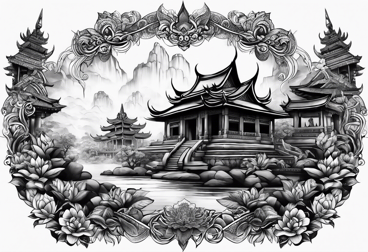 camboya temple tatto tattoo idea