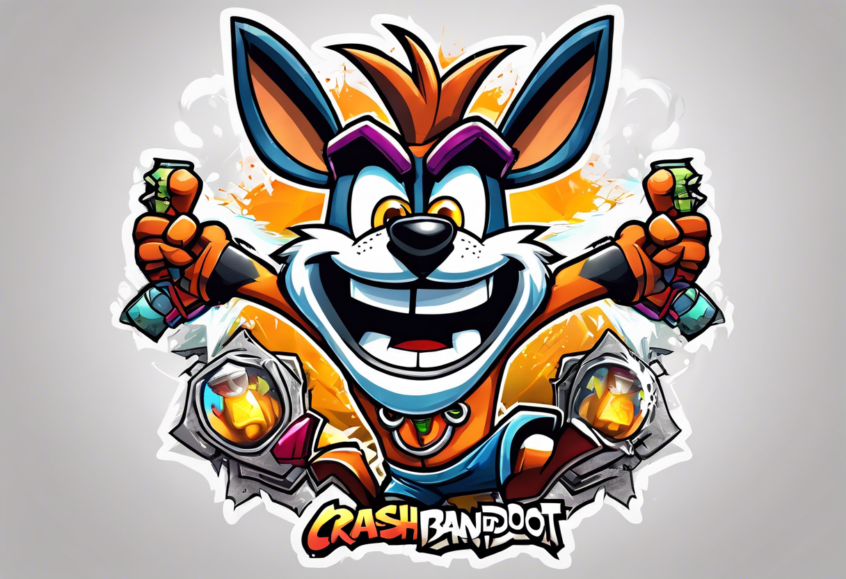 Crash bandicoot ps1 tattoo idea