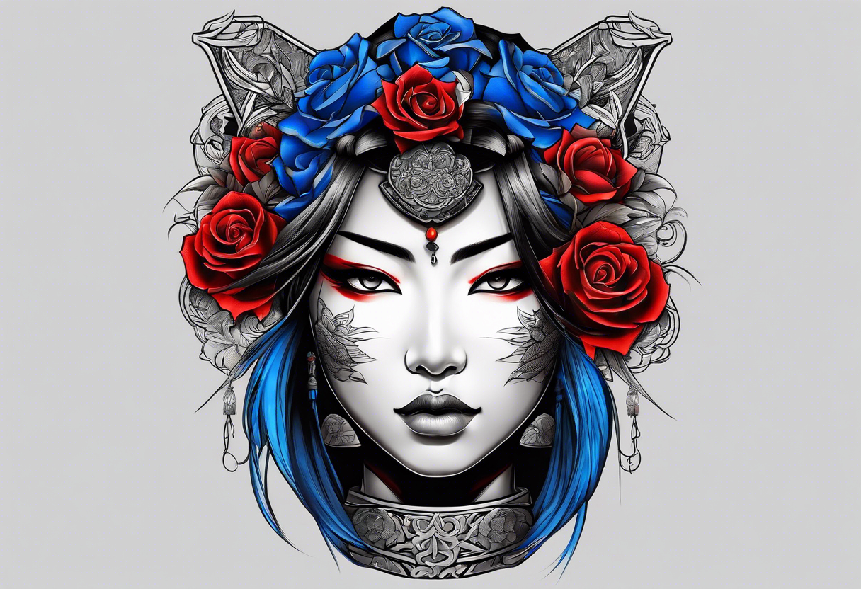 Tatuagem Samurai Girl Tattoo by micaeltattoo on DeviantArt