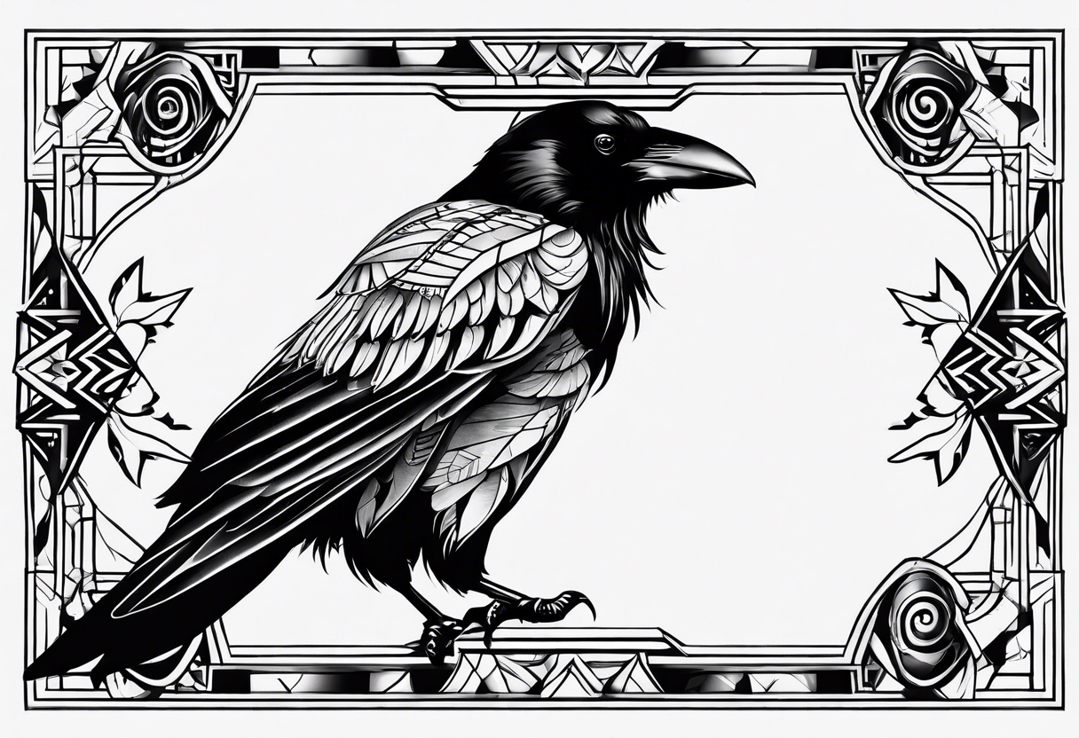 Crow medicine tattoo idea