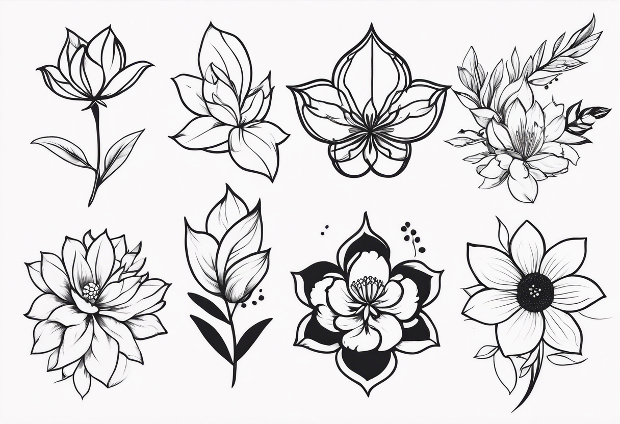 flower FLASH TATTOOS tattoo idea