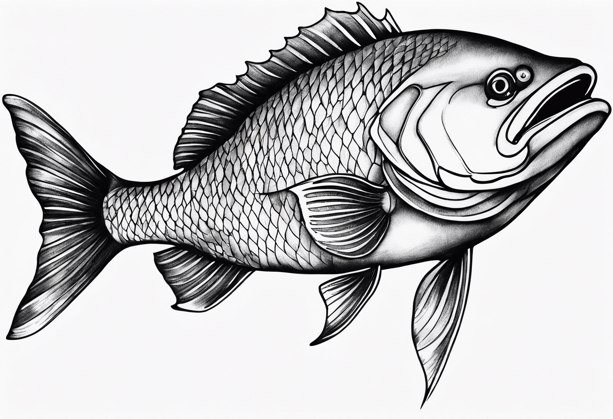 big fish tattoo idea