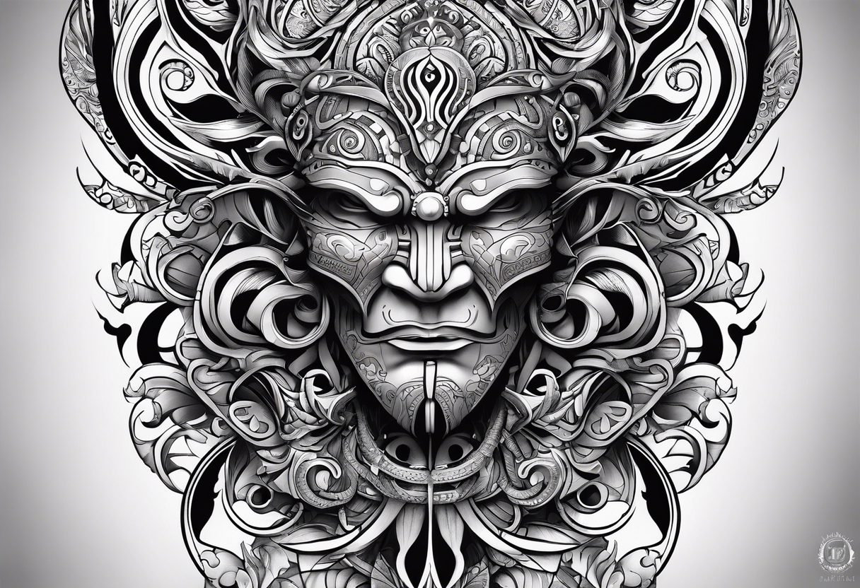 Te Moko with Croatian and Northern Irish influences tattoo idea