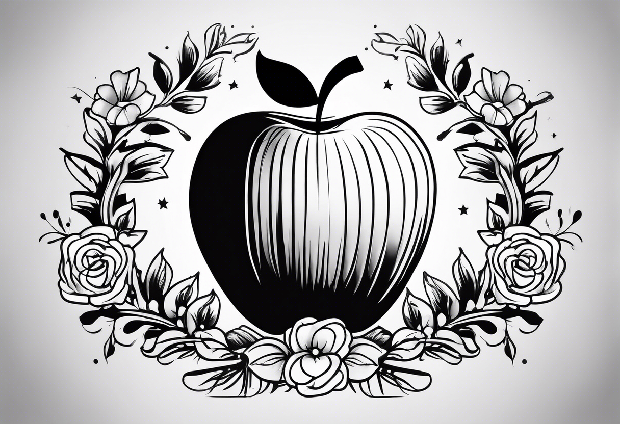 Teacher Apple tattoo idea