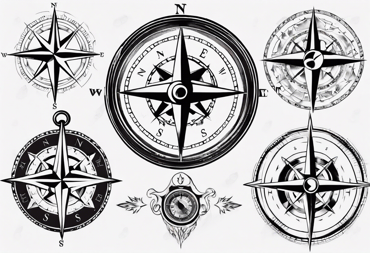 Humanity Tattoos - Looking for a tattoo that symbolizes guidance and  direction? Consider a north star compass tattoo! This tattoo can represent  your hope for finding your way in life, or simply