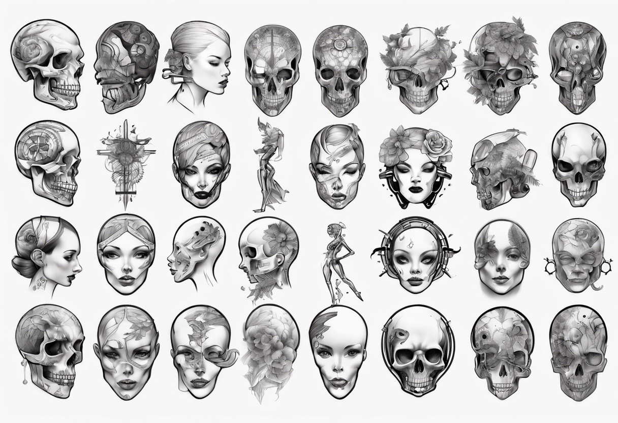 The anatomy of the female human tattoo idea