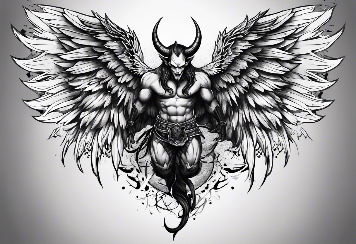 devil wing tattoo idea