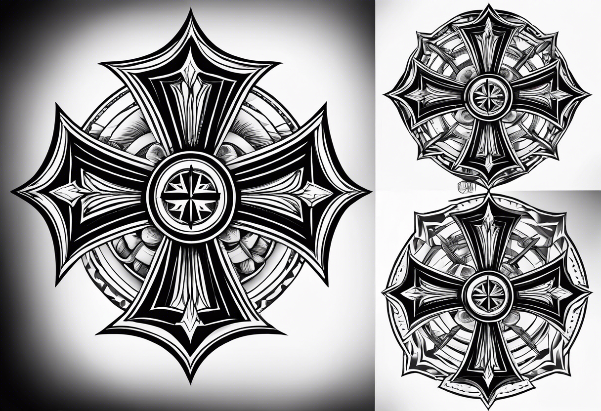 Maltese cross tattoo idea