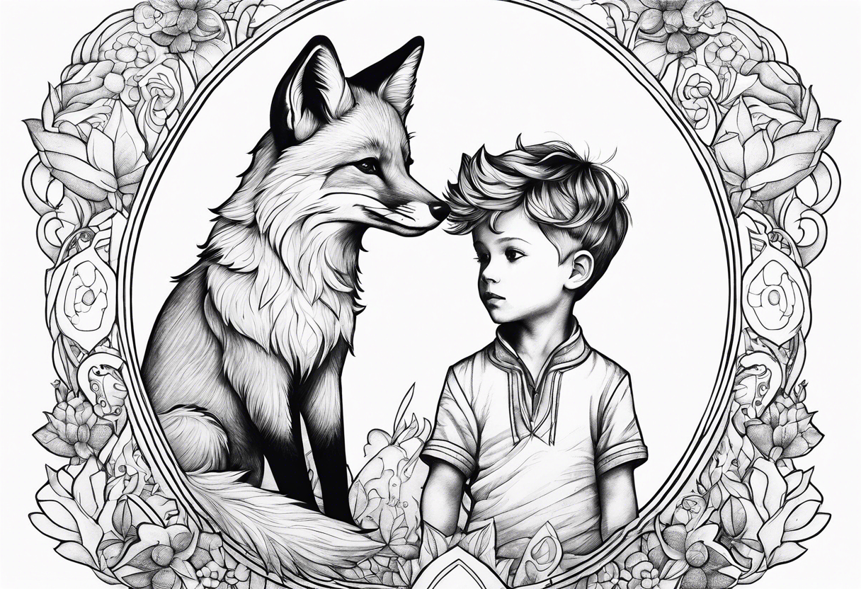 little prince and the fox tattoo idea