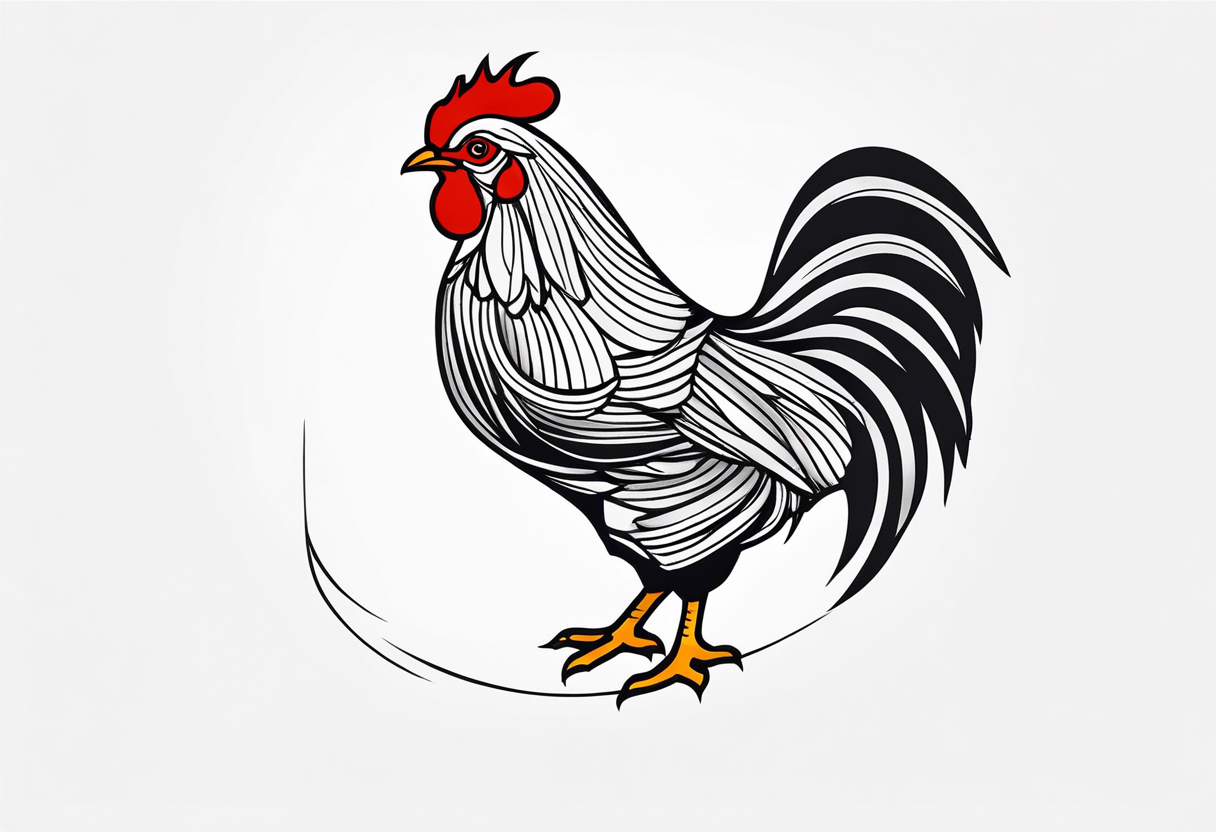 chicken tattoo idea