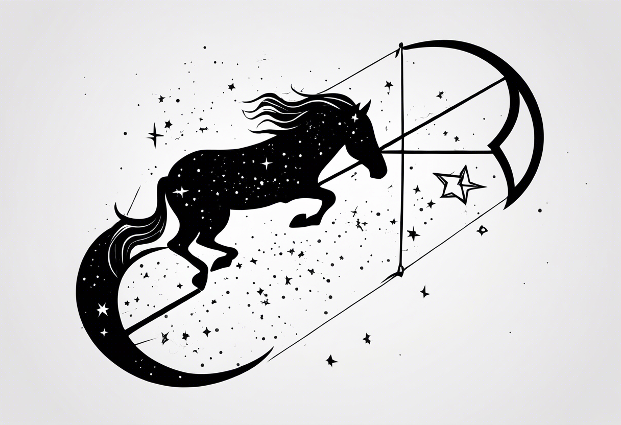 Sagittarius constellation tattoo idea