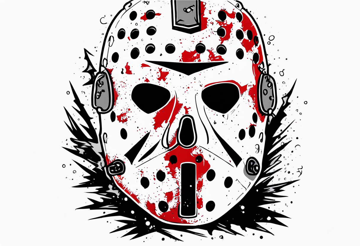 camp crystal lake and jason vorhees tattoo idea