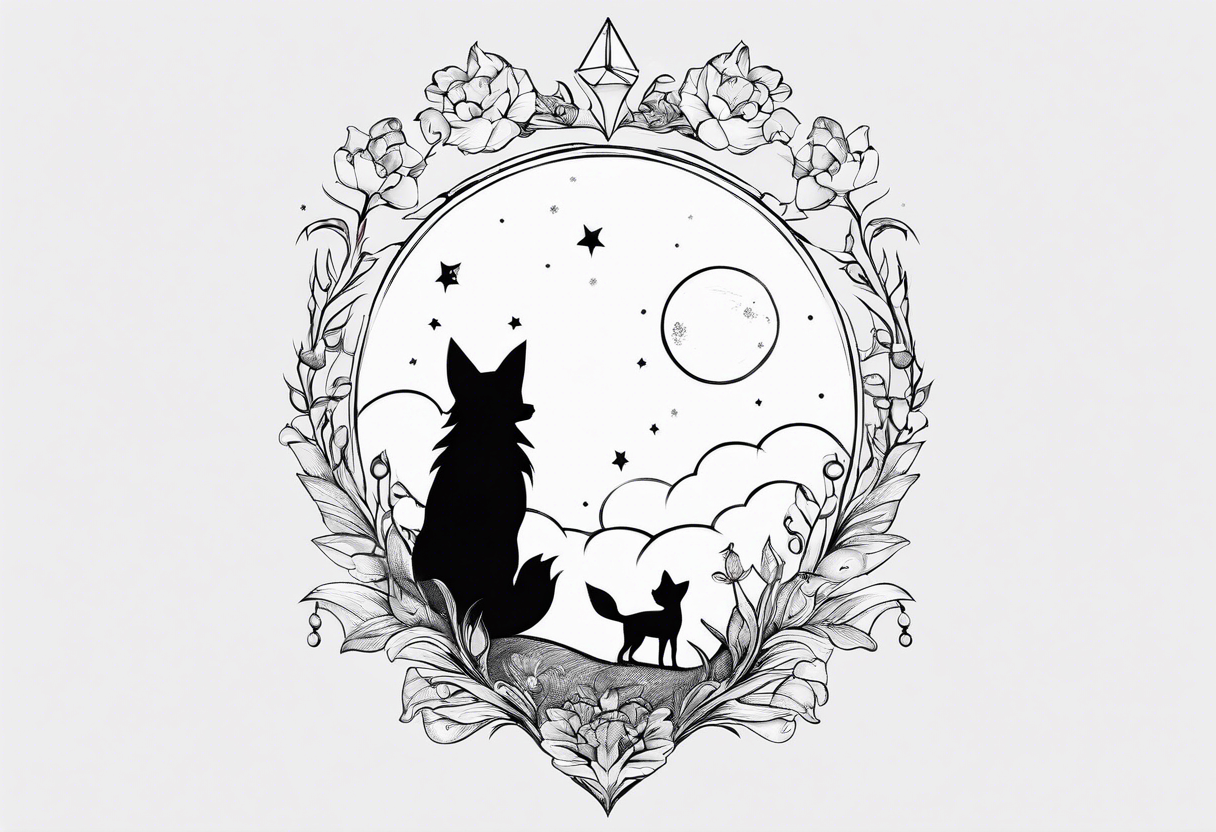 The little prince and the fox tattoo idea