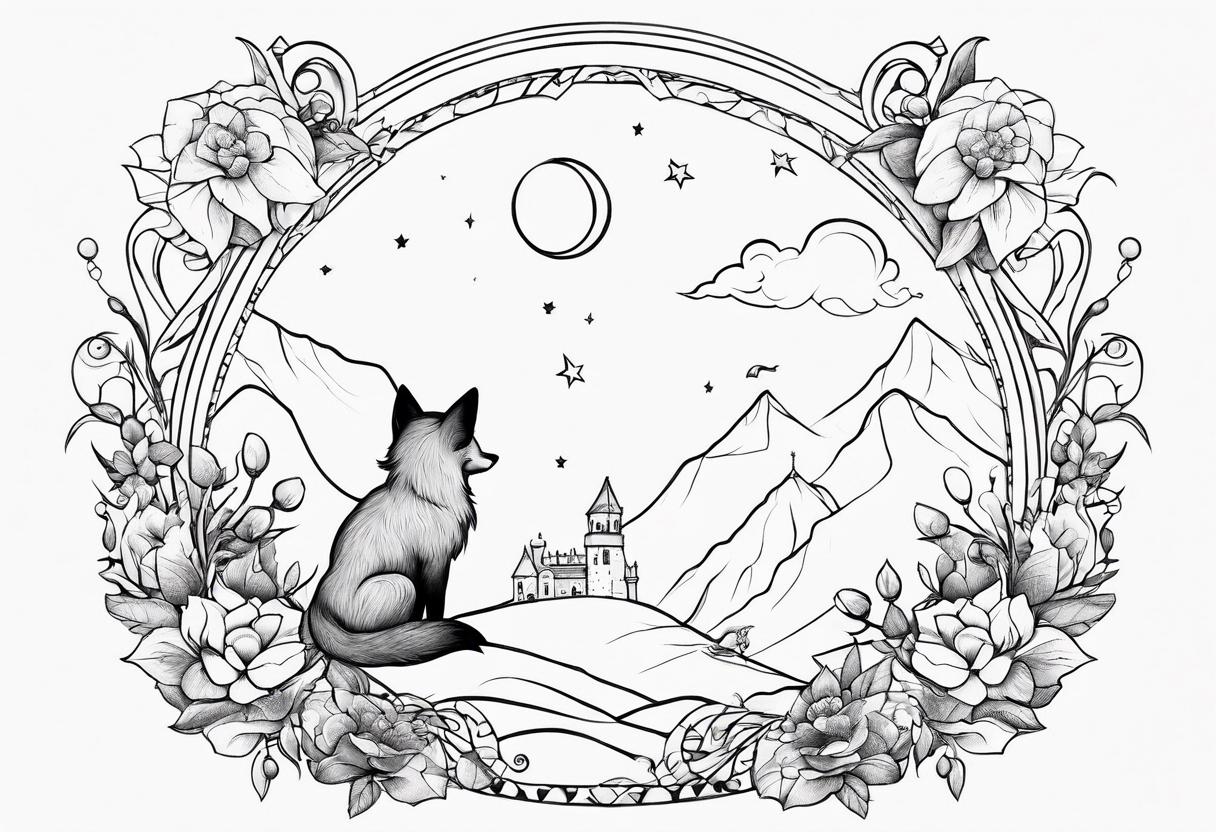 The little prince and the fox tattoo idea