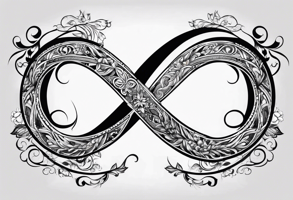 Infinity sign for spouse tattoo idea