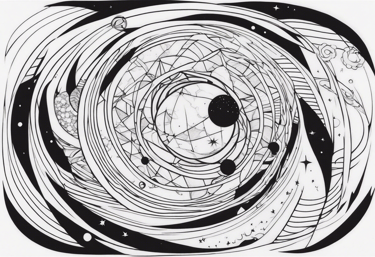 space time distortion tattoo idea