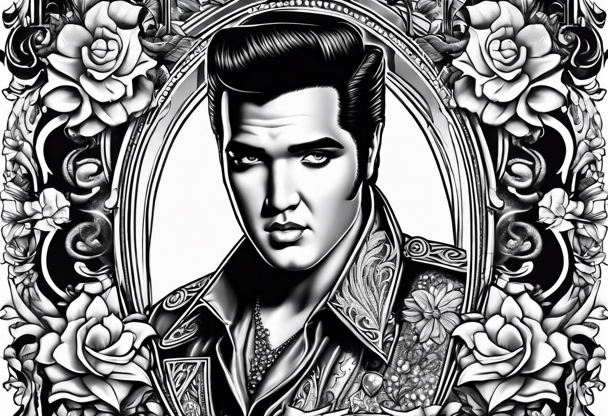 Las Vegas Wedding elvis tattoo idea