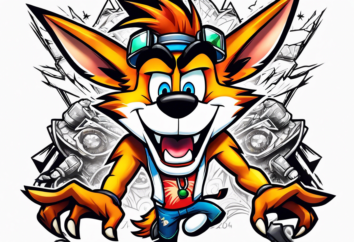 Crash bandicoot tattoo idea