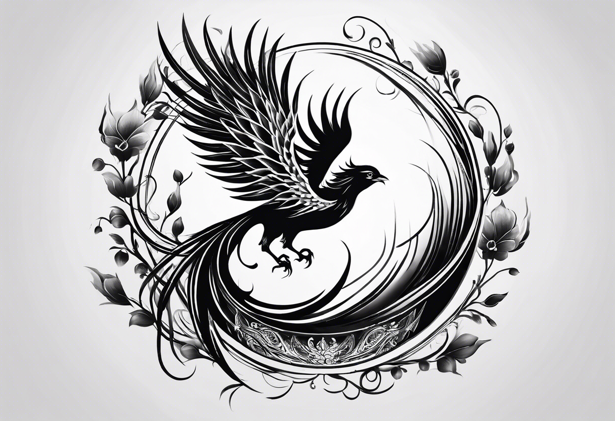 phoenix inside enso tattoo idea