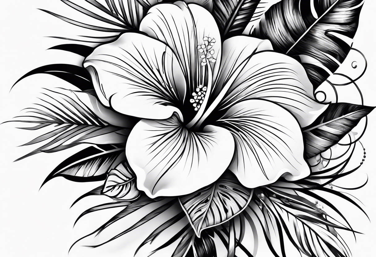 Tattoo for my arm and my chest that's Hawaiian style tattoo idea