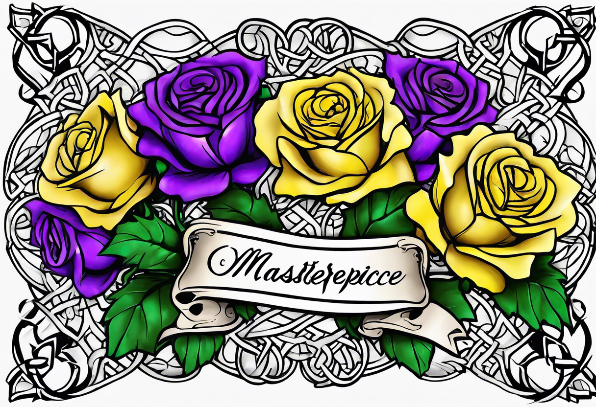 Gold Rose Metallic Temporary Flash Tattoo Set | Gold Ink Tattoo