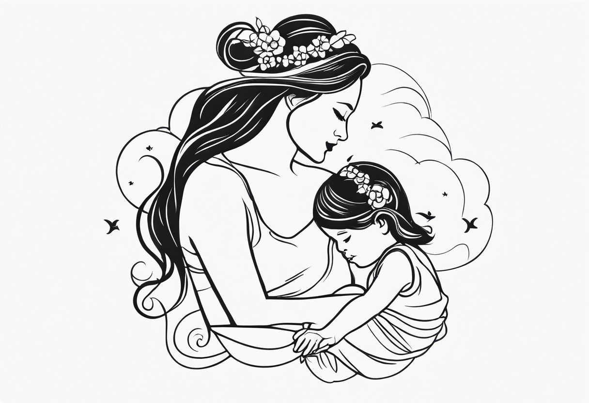 matching mother daughter tattoo tattoo idea