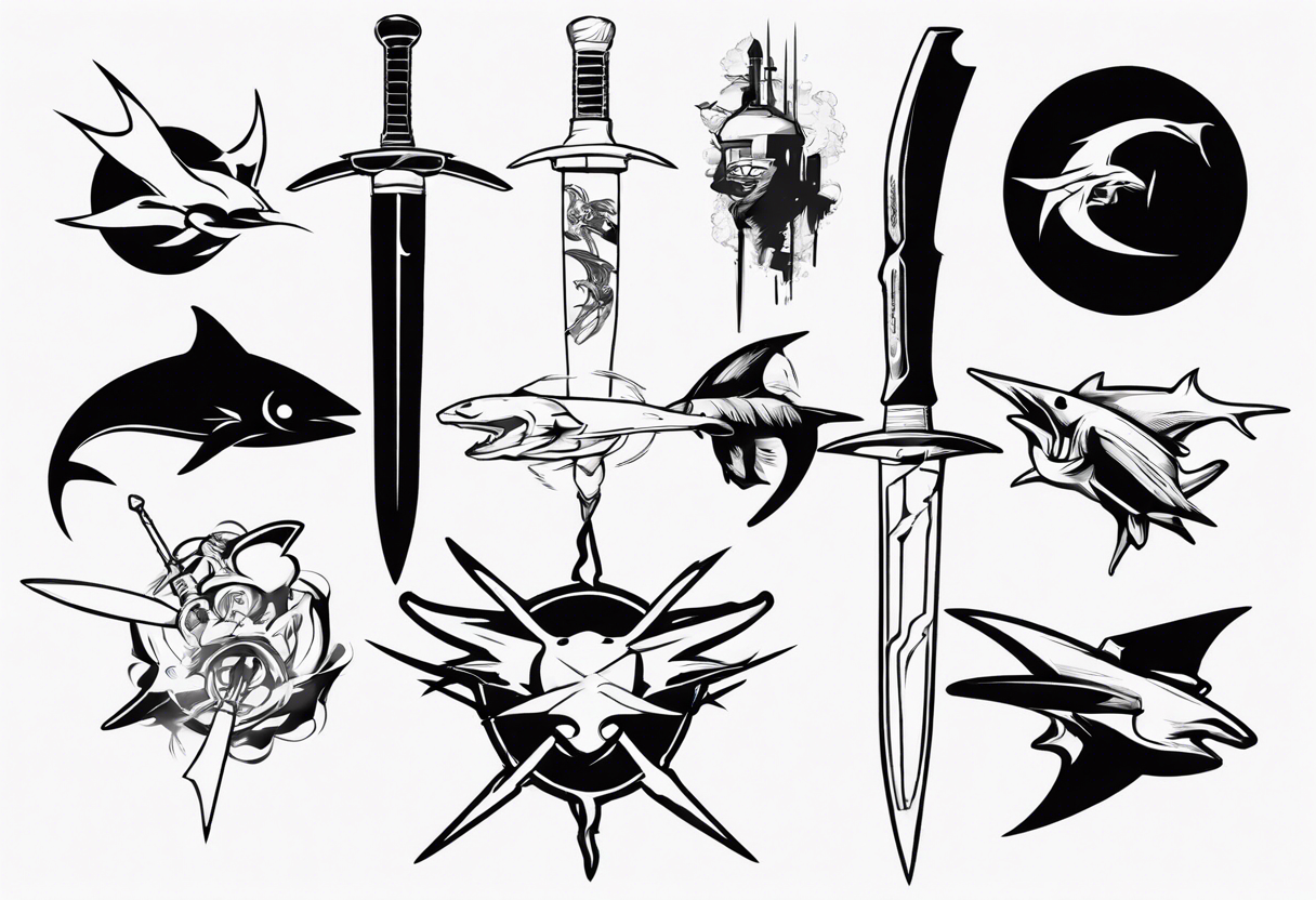 Cowboy Bebop swordfish tattoo idea