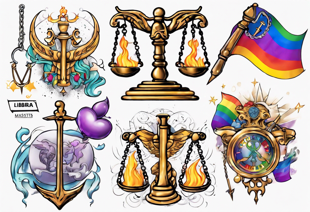 Gay pride Massachusetts libra tattoo idea