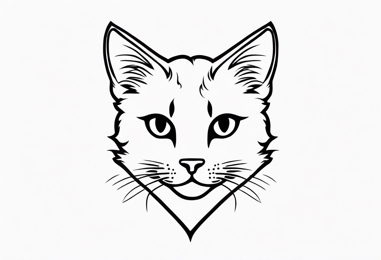 Sweet little Cat tattoo idea