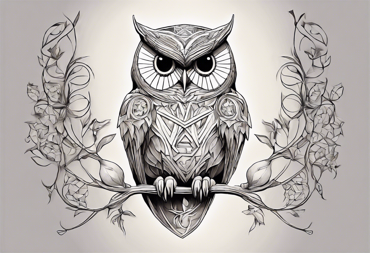 Owl Temporary Tattoo set of 3 - Etsy
