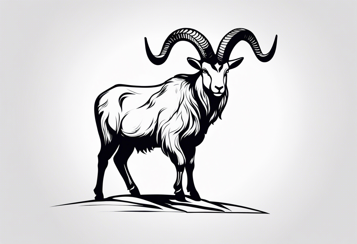 Steinbock mit Schrotflinte tattoo idea