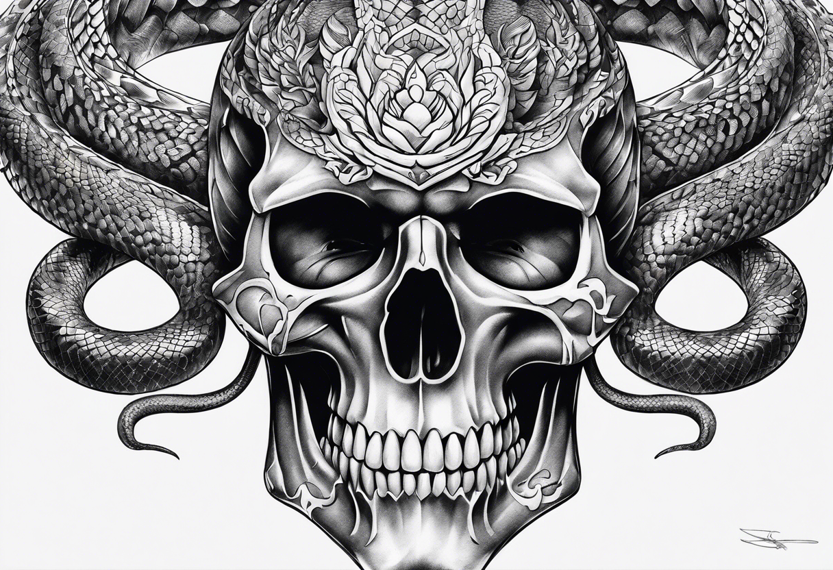 snake bones tattoo idea