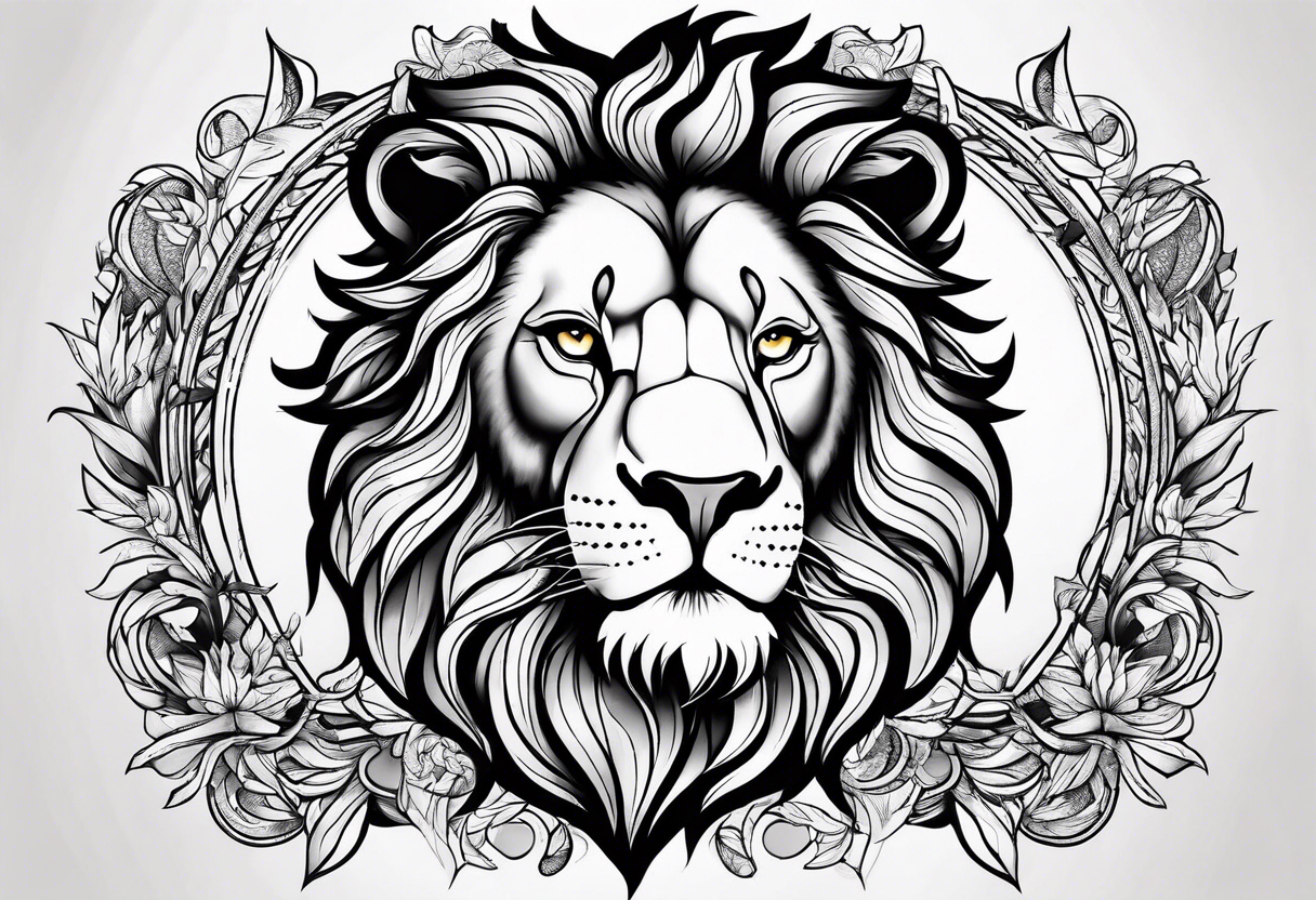 Lion leo tattoo idea