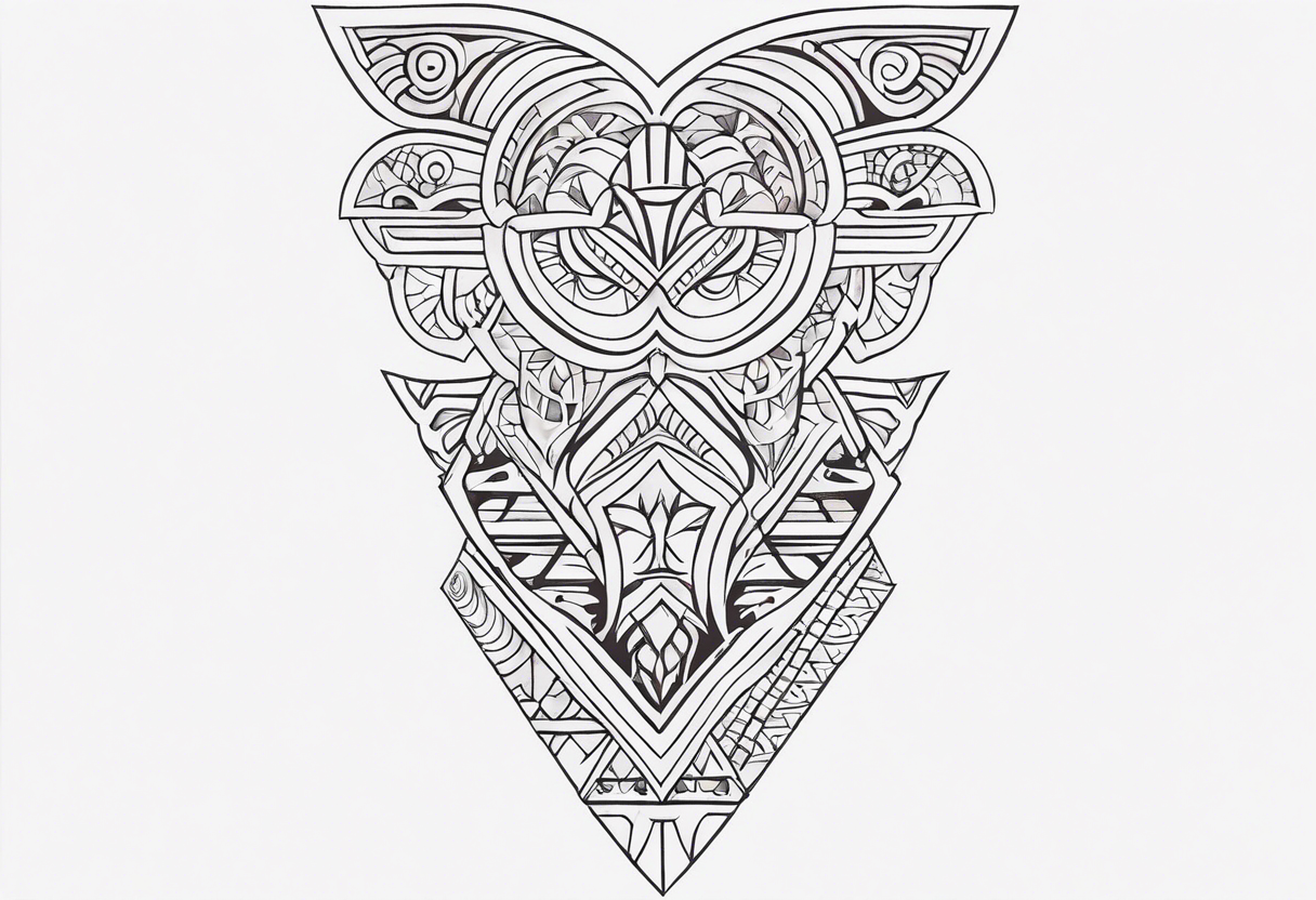 Polynesian minimal neck  tattoo tattoo idea