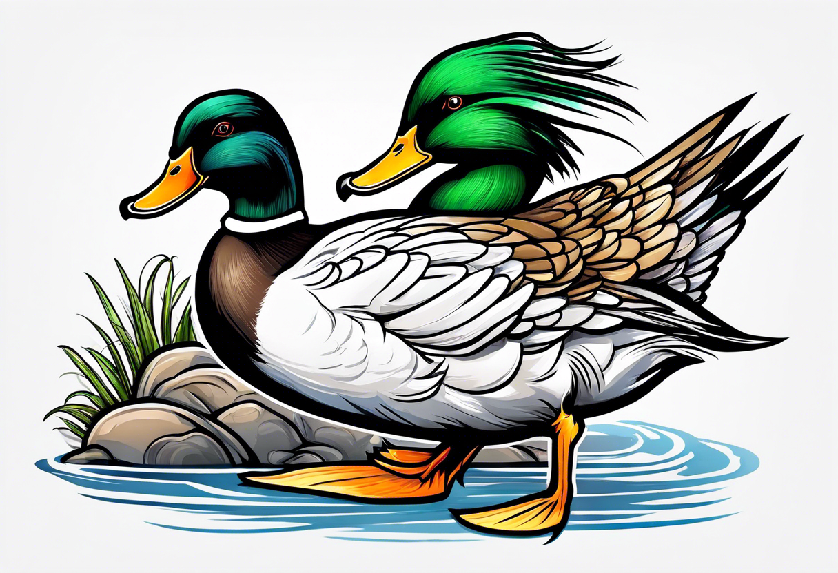 Unlucky Duck Tattoo Design by CakeKaiser on DeviantArt