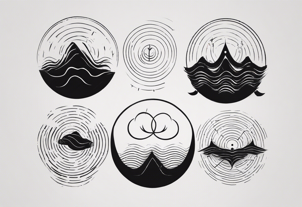 god is in the soundwaves tattoo idea