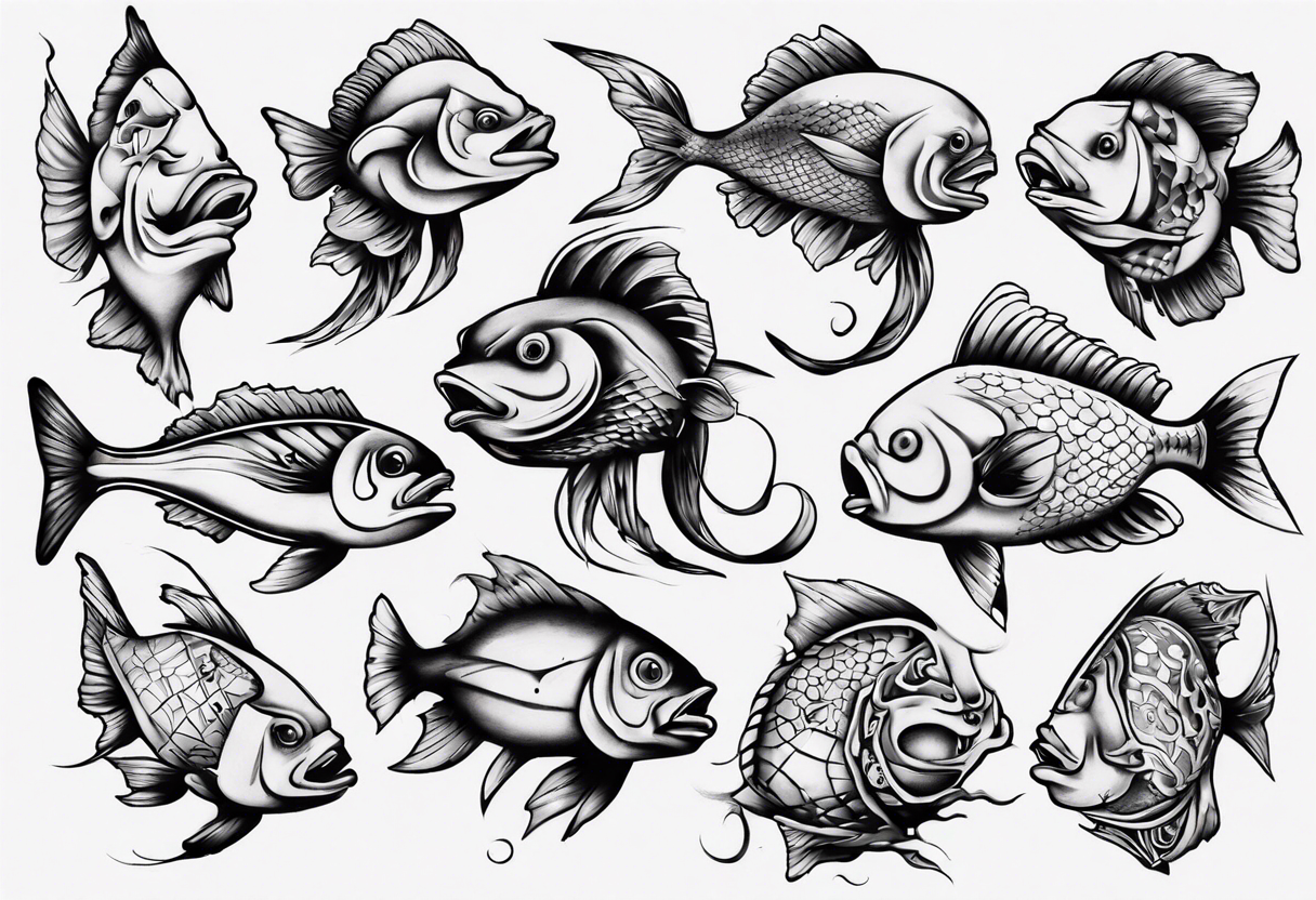 halb Mann halb Fisch tattoo idea