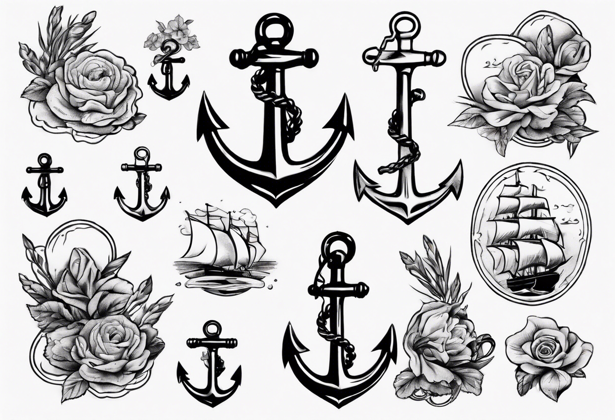 Old Dutch style old style with anchor tattoo idea | TattoosAI