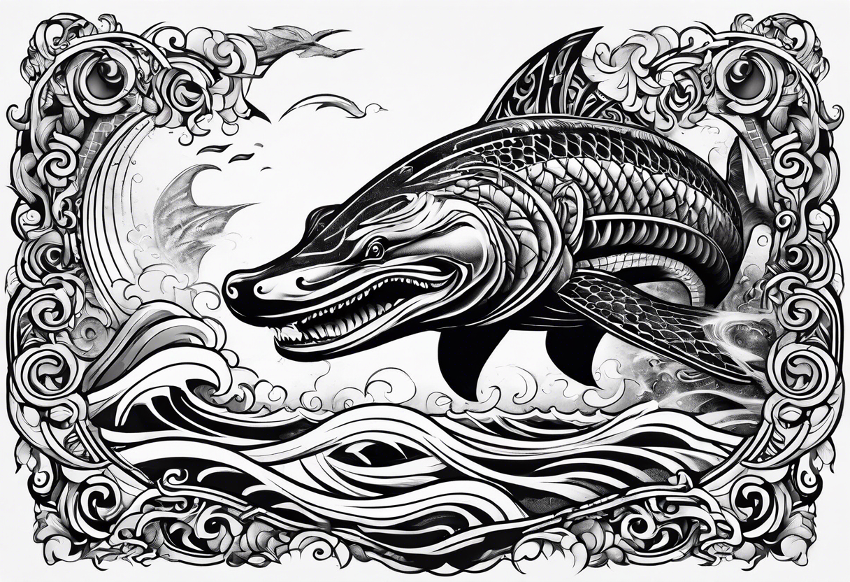 Leviathan wrapped around my fore arm tattoo idea