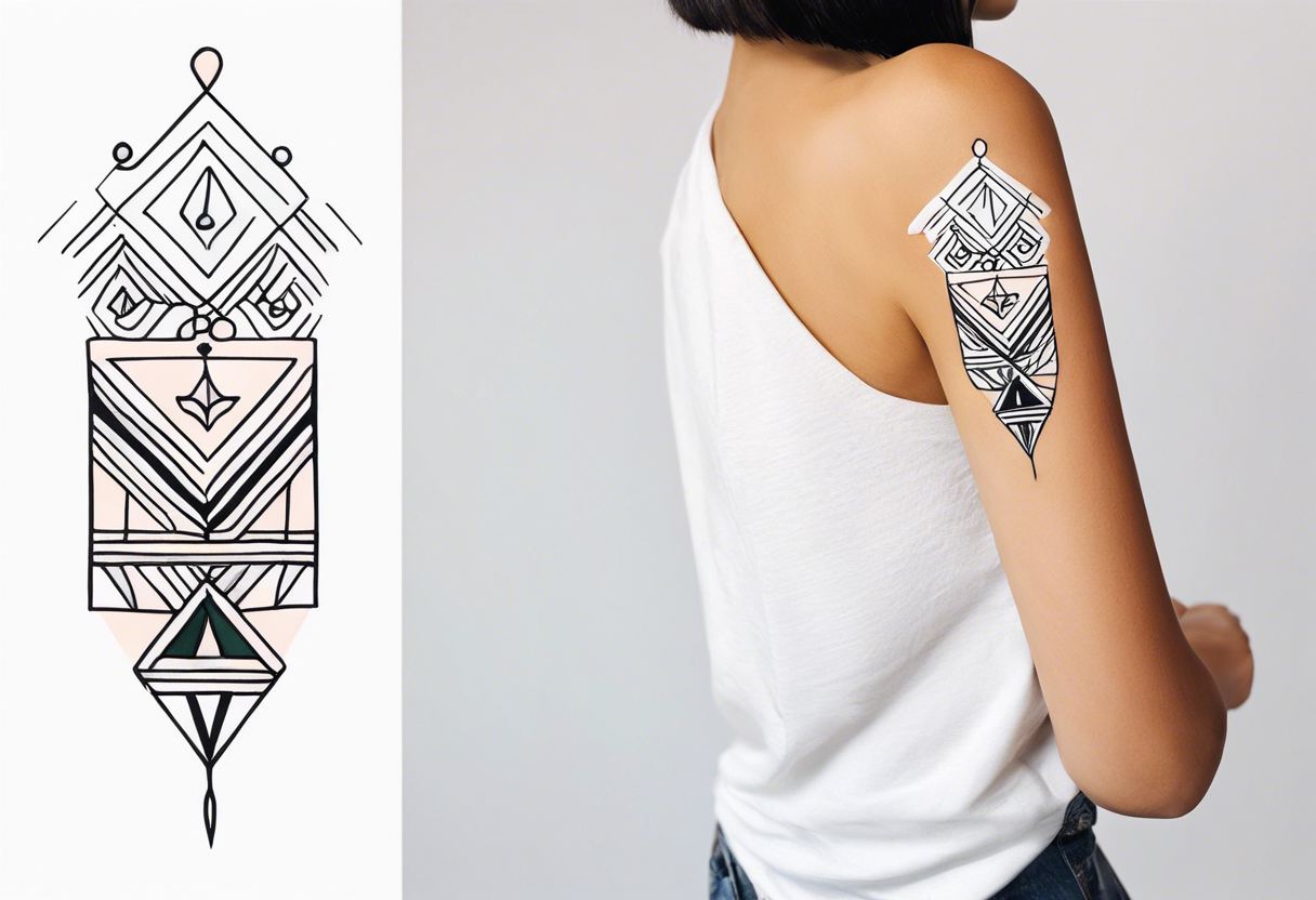Minimalist and small tattoo on female arm. Inspired by sicilian traditional arts and aesthetics. tattoo idea
